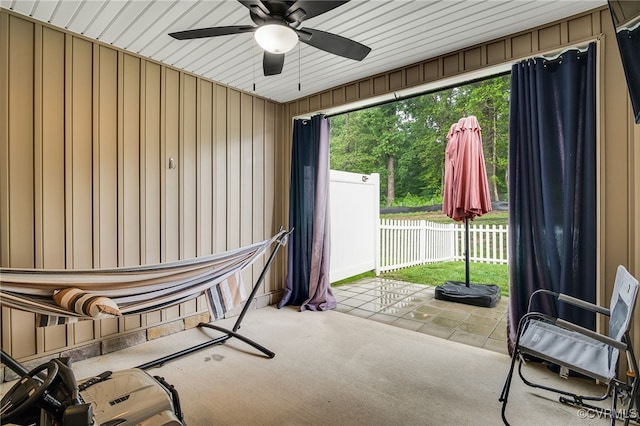 5845 Austin Woods Dr, North Chesterfield, VA 23234 - view of patio featuring a ceiling fan