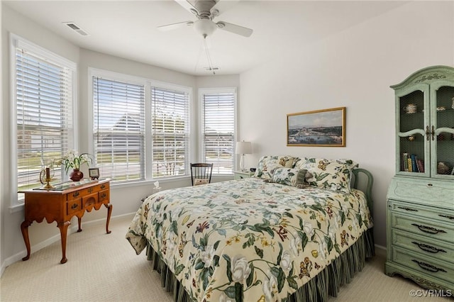 6267 Courage Trl, Chesterfield, VA 23832 - bedroom with light colored carpet and a ceiling fan