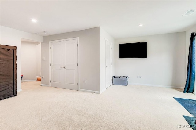 3119 Perdue Springs Dr, Chester, VA 23831 - below grade area with carpet flooring and recessed lighting