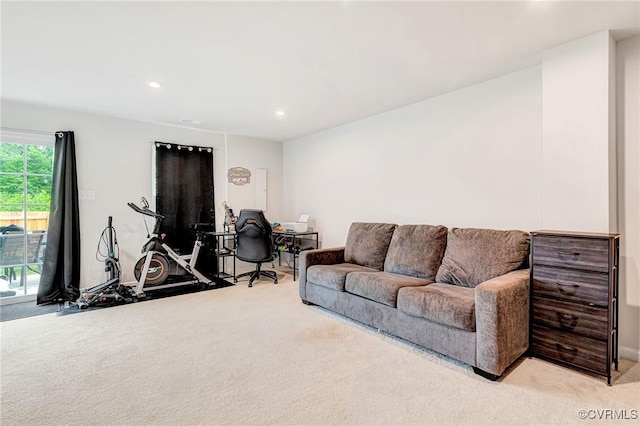 3119 Perdue Springs Dr, Chester, VA 23831 - living room featuring carpet flooring and recessed lighting