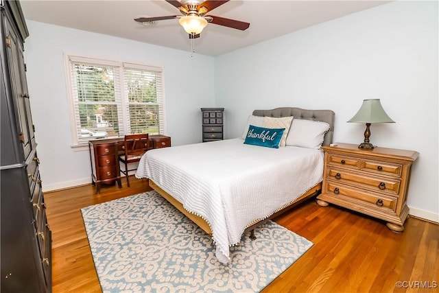 5618 Buxton Ct, Chester, VA 23831 - bedroom featuring wood finished floors and ceiling fan