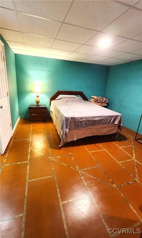 1932 Howardsville Tpke, Stuarts Draft, VA 24477 - bedroom featuring concrete block wall