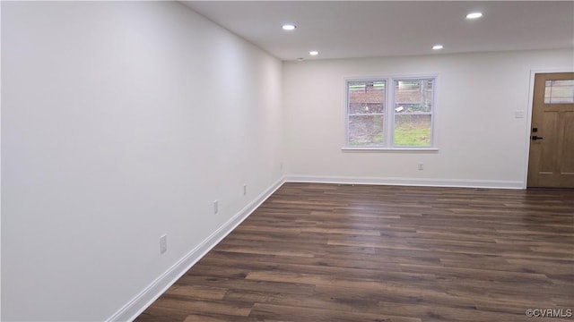 8057 Hermitage Rd, Henrico, VA 23228 - entrance foyer featuring recessed lighting and dark wood-style flooring