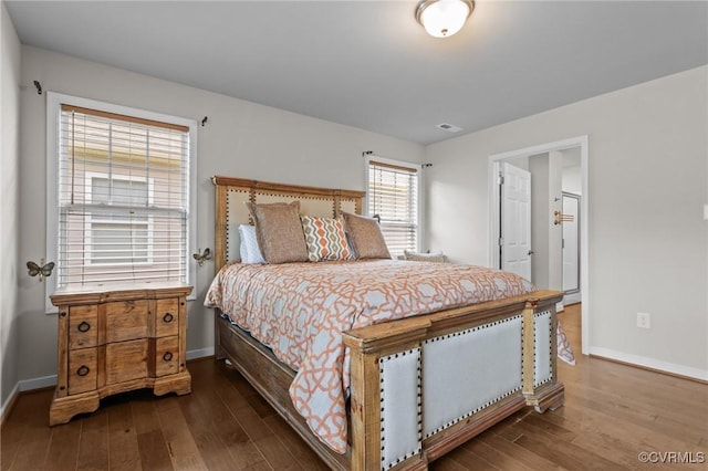 3391 Rock Creek Villa Dr, Quinton, VA 23141 - bedroom featuring dark wood-style floors and baseboards