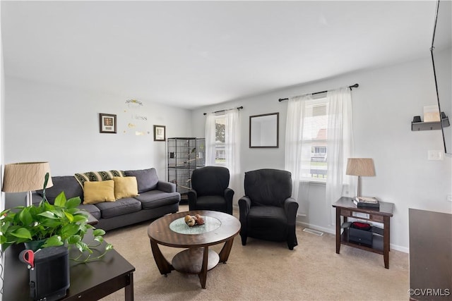 24716 Woodstream Ln, North Dinwiddie, VA 23803 - living area with light colored carpet and baseboards