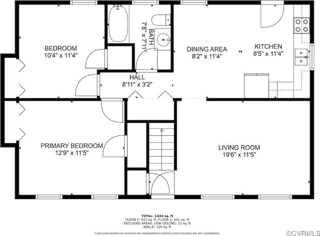 24716 Woodstream Ln, North Dinwiddie, VA 23803 - view of property floor plan