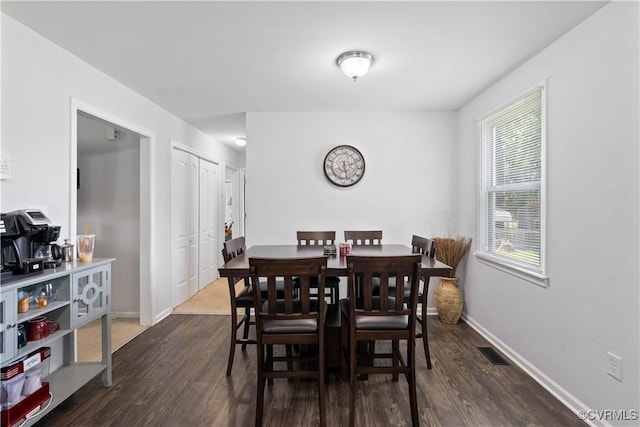 24716 Woodstream Ln, North Dinwiddie, VA 23803 - dining space featuring dark wood-style floors