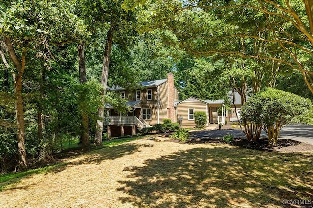 2712 Creek Edge, Powhatan, VA 23139 - view of front of home featuring a chimney