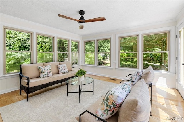 2712 Creek Edge, Powhatan, VA 23139 - sunroom / solarium with wood finished floors, crown molding, and a textured ceiling