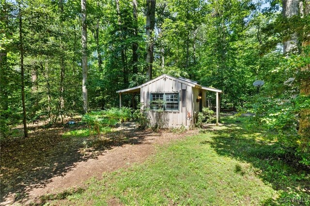 2712 Creek Edge, Powhatan, VA 23139 - view of outbuilding with a view of trees