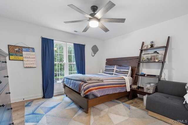 13518 Kelham Rd, Midlothian, VA 23113 - bedroom featuring wood finished floors and ceiling fan