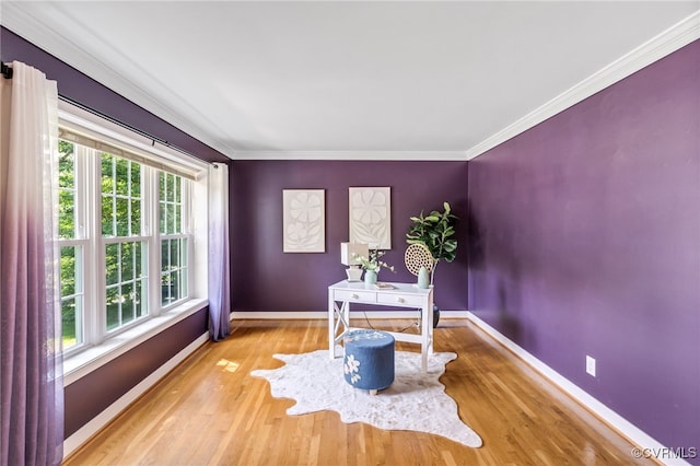 1424 Laurel Top Dr, Midlothian, VA 23114 - office featuring wood finished floors and crown molding