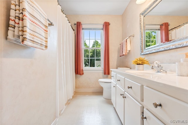 1424 Laurel Top Dr, Midlothian, VA 23114 - bathroom with plenty of natural light, vanity, and a shower with shower curtain
