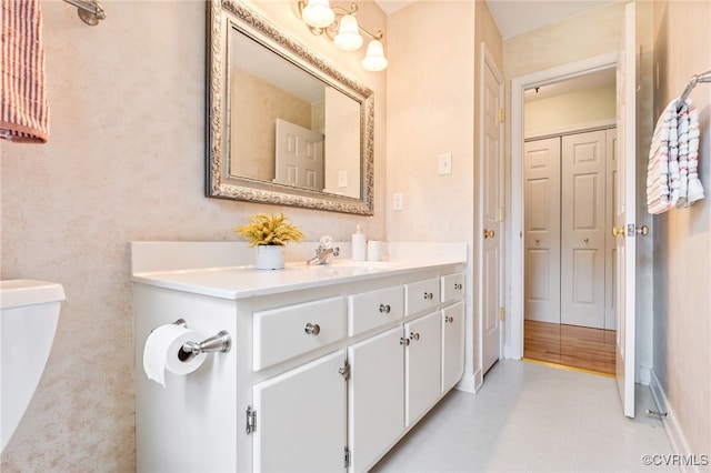 1424 Laurel Top Dr, Midlothian, VA 23114 - bathroom with vanity and a closet