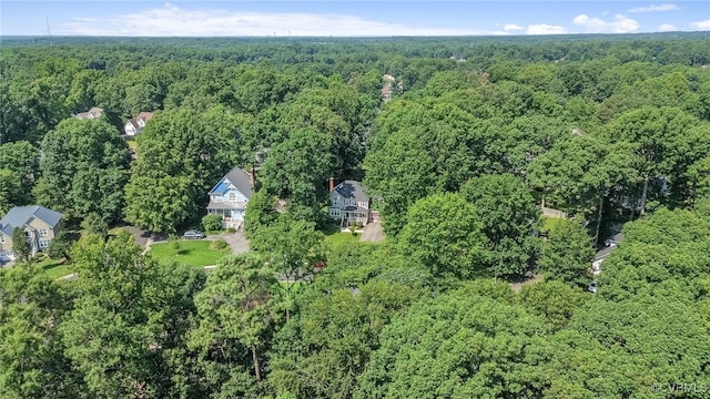1424 Laurel Top Dr, Midlothian, VA 23114 - aerial view of property's location featuring a heavily wooded area