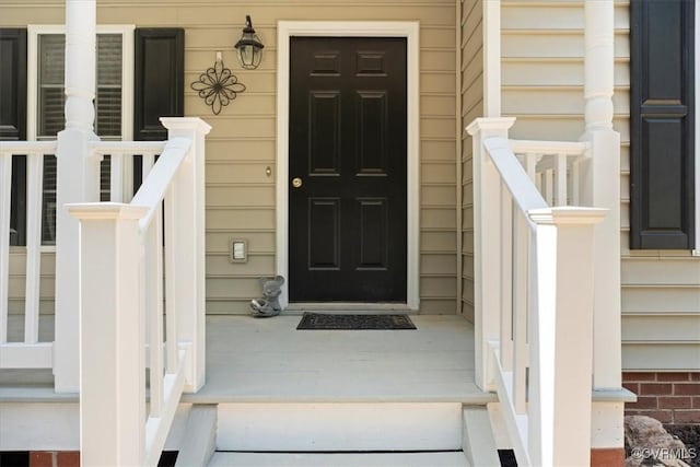 2551 Walkers Ridge Cir, Powhatan, VA 23139 - property entrance with a porch