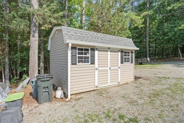 2551 Walkers Ridge Cir, Powhatan, VA 23139 - view of shed with view of wooded area