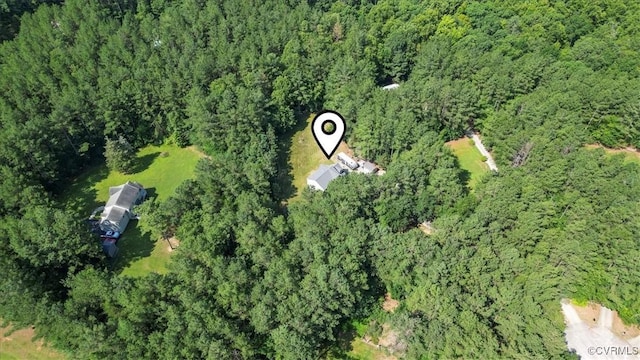 2551 Walkers Ridge Cir, Powhatan, VA 23139 - aerial overview of property's location with a forest