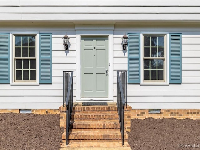 2340 Scarsborough Dr, North Chesterfield, VA 23235 - doorway to property with crawl space