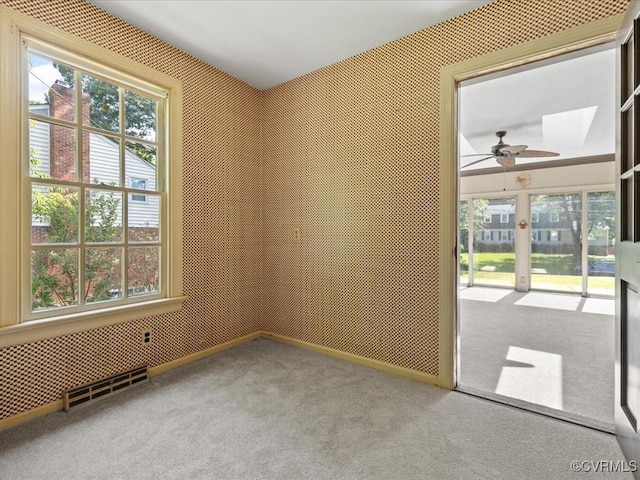 2340 Scarsborough Dr, North Chesterfield, VA 23235 - carpeted spare room with a ceiling fan