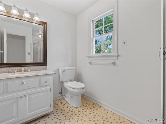 2340 Scarsborough Dr, North Chesterfield, VA 23235 - full bath with vanity, an enclosed shower, and tile patterned floors