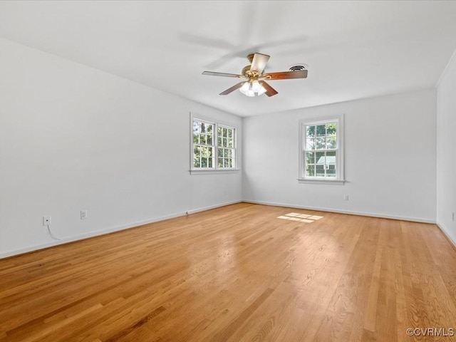 2340 Scarsborough Dr, North Chesterfield, VA 23235 - empty room with light wood-style flooring and a ceiling fan