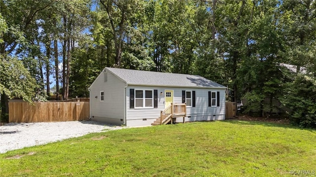 611 Queensway Rd, North Chesterfield, VA 23236 - manufactured / mobile home with crawl space and roof with shingles