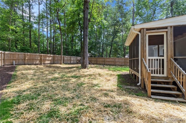 611 Queensway Rd, North Chesterfield, VA 23236 - fenced backyard with a sunroom and entry steps