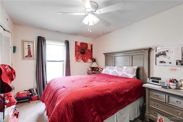 4601 Helena Cir, Petersburg, VA 23803 - bedroom featuring carpet floors and ceiling fan