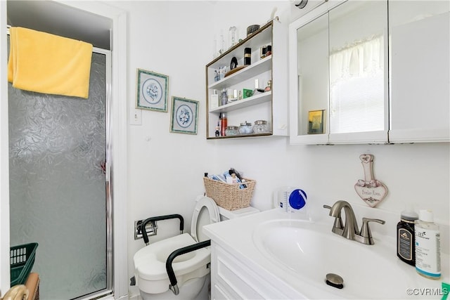 4601 Helena Cir, Petersburg, VA 23803 - bathroom featuring a shower stall and vanity