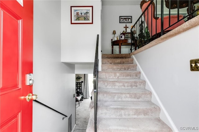 4601 Helena Cir, Petersburg, VA 23803 - staircase with carpet