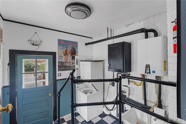 501 E Azalea Ave, Richmond, VA 23227 - interior space with water heater and washer / clothes dryer