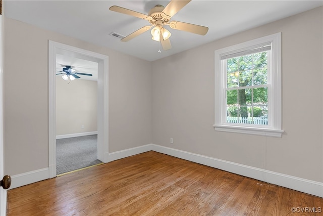 501 E Azalea Ave, Richmond, VA 23227 - empty room with wood finished floors and a ceiling fan
