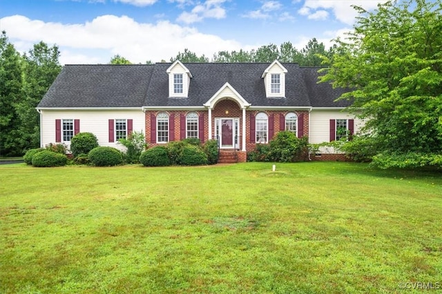 17220 Dawn Ct, Amelia Courthouse, VA 23002 - cape cod home with a front yard and brick siding