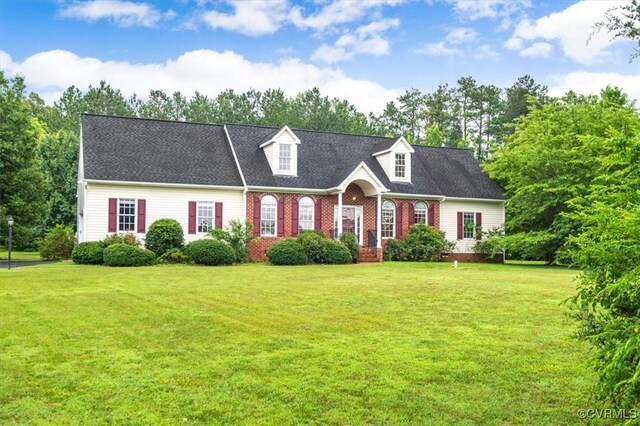 17220 Dawn Ct, Amelia Courthouse, VA 23002 - cape cod house with a front yard and brick siding