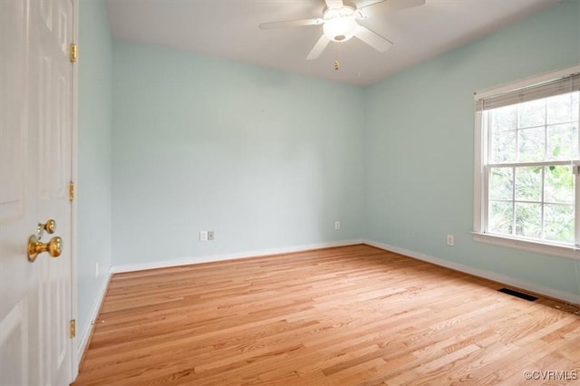 17220 Dawn Ct, Amelia Courthouse, VA 23002 - empty room featuring wood finished floors and a ceiling fan