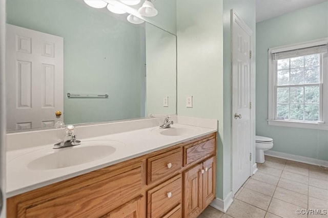 17220 Dawn Ct, Amelia Courthouse, VA 23002 - bathroom featuring tile patterned floors and double vanity