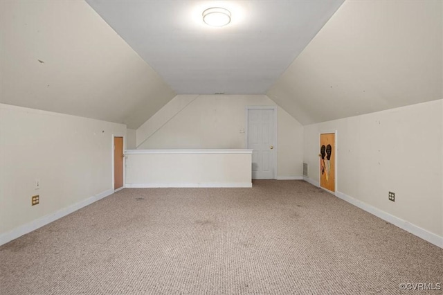 17220 Dawn Ct, Amelia Courthouse, VA 23002 - additional living space with carpet floors and vaulted ceiling