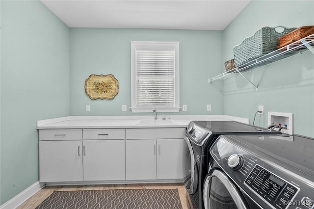 5154 Lake Summer Loop, Moseley, VA 23120 - laundry area with washer and dryer, light wood-style flooring, and cabinet space