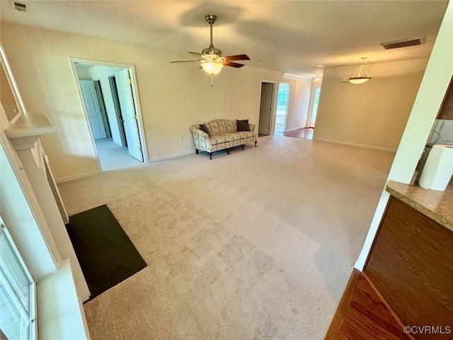 4000 Rotherham Cir, Prince George, VA 23875 - unfurnished room with ceiling fan and carpet floors