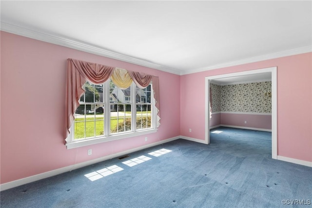 4410 Sharonridge Dr, North Chesterfield, VA 23236 - empty room featuring carpet flooring and ornamental molding