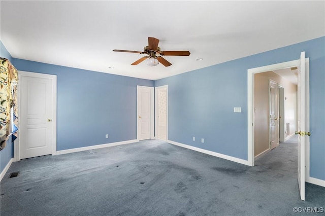 4410 Sharonridge Dr, North Chesterfield, VA 23236 - unfurnished bedroom with carpet flooring and ceiling fan