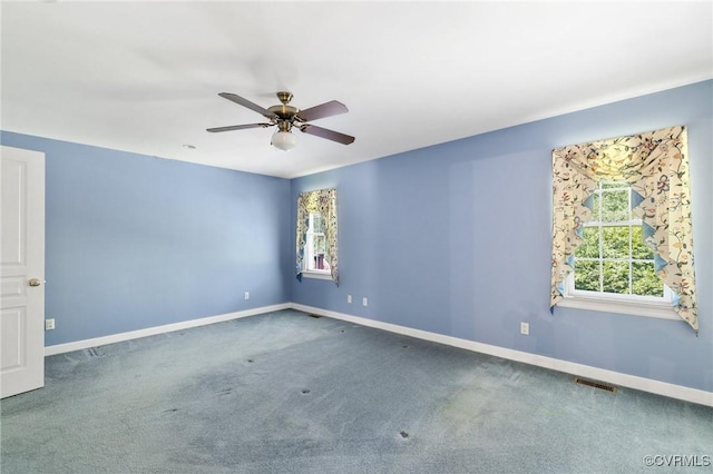 4410 Sharonridge Dr, North Chesterfield, VA 23236 - carpeted empty room with plenty of natural light and ceiling fan