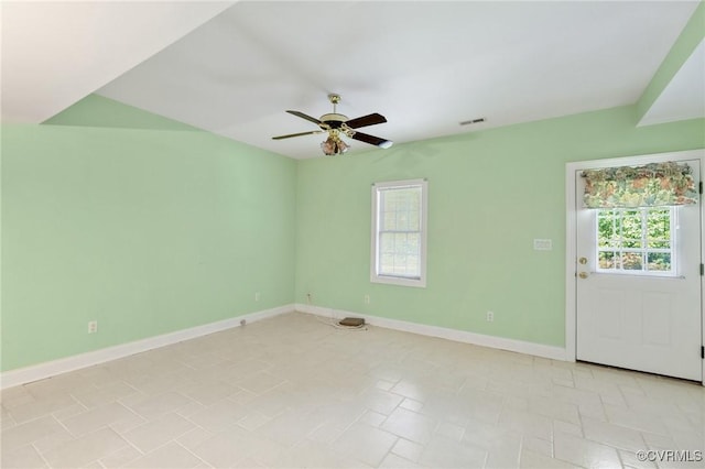 4410 Sharonridge Dr, North Chesterfield, VA 23236 - spare room featuring healthy amount of natural light and ceiling fan