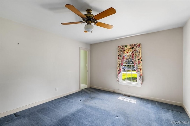 4410 Sharonridge Dr, North Chesterfield, VA 23236 - carpeted empty room featuring baseboards and ceiling fan