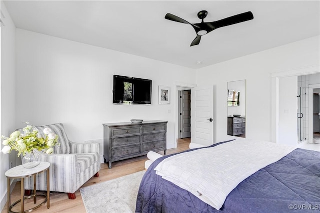 3013 Swanns Inn Cres, Goochland, VA 23063 - bedroom with wood finished floors and a ceiling fan