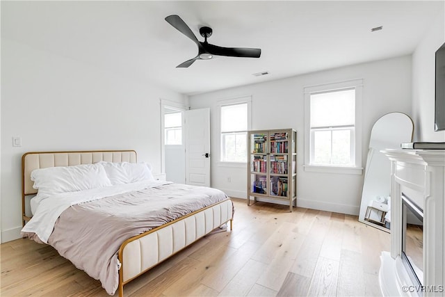 3013 Swanns Inn Cres, Goochland, VA 23063 - bedroom featuring light wood-style flooring and a ceiling fan