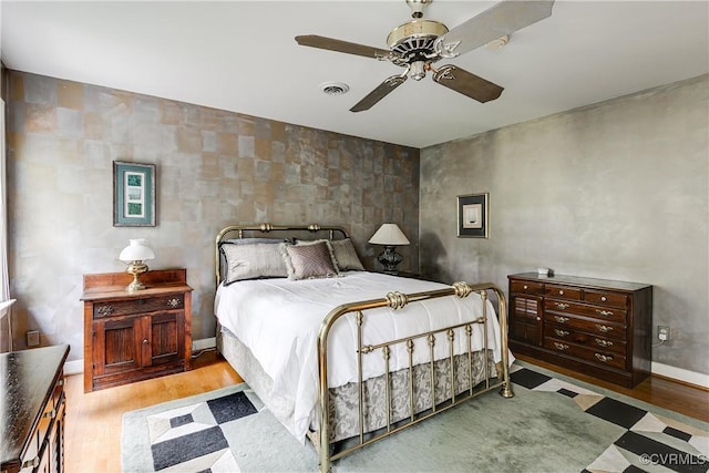 12103 Wexwood Pl, North Chesterfield, VA 23236 - bedroom featuring wood finished floors and a ceiling fan