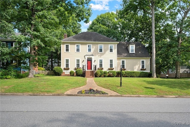 2801 Aspinwald Dr, Henrico, VA 23233 - colonial-style house featuring a chimney