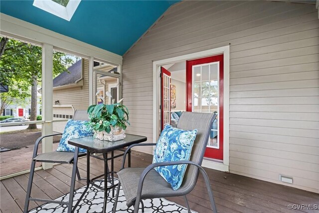 2801 Aspinwald Dr, Henrico, VA 23233 - deck featuring outdoor dining space